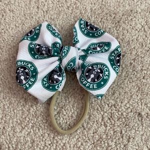 Starbucks baby bow 🎀